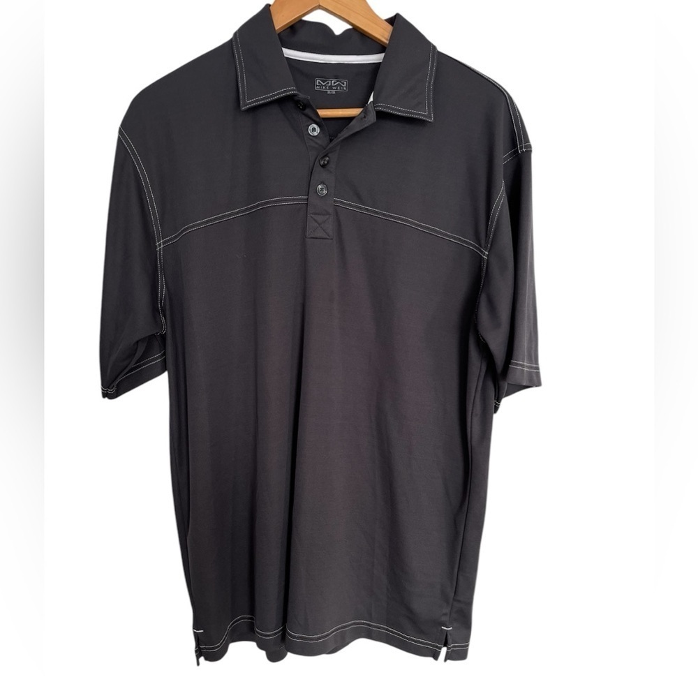 Mike Weir Men's gray Polo Shirt with White Stitching size medium